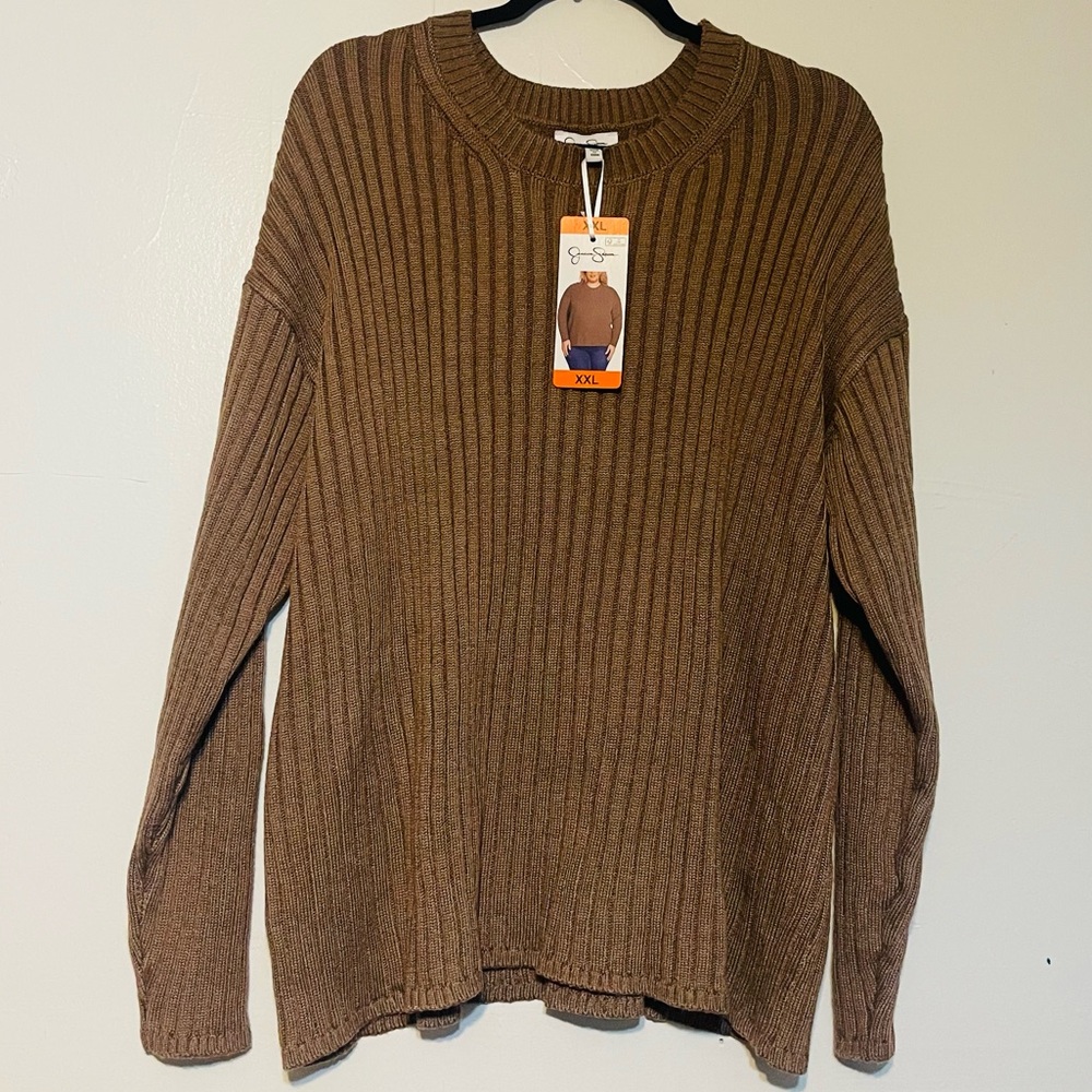 Jessica Simpson Women's Ribbed Sweater in Brown